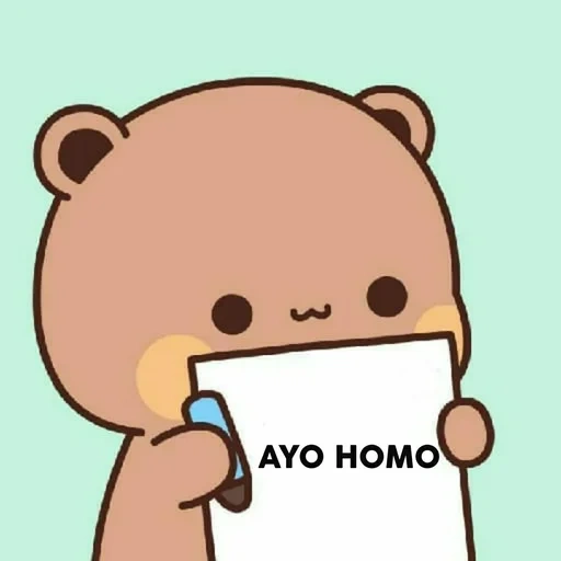 мемы, anime, скриншот, cute bear, cute anime