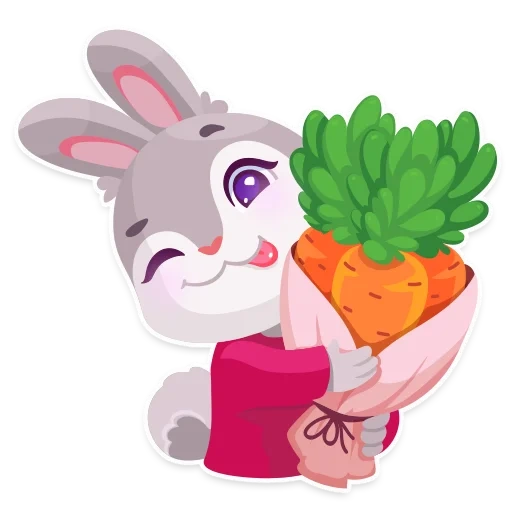 march 8, from march 8, bunny carrot, the bunny holds the carrot