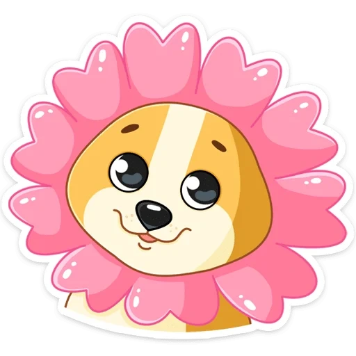 yami, corgi, badge lion cute