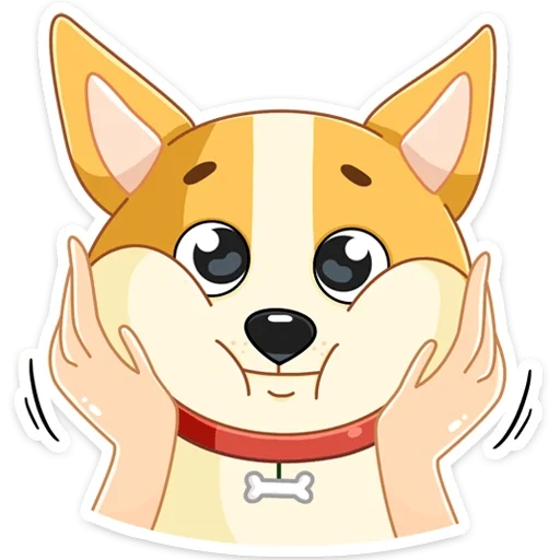 mixue, mixue, corgi, dessin animé de corgi