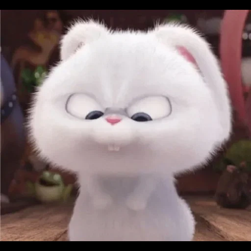 gatto, snowball di coniglio, personaggi disney, the walt disney company, la vita segreta di pets rabbit è la neve