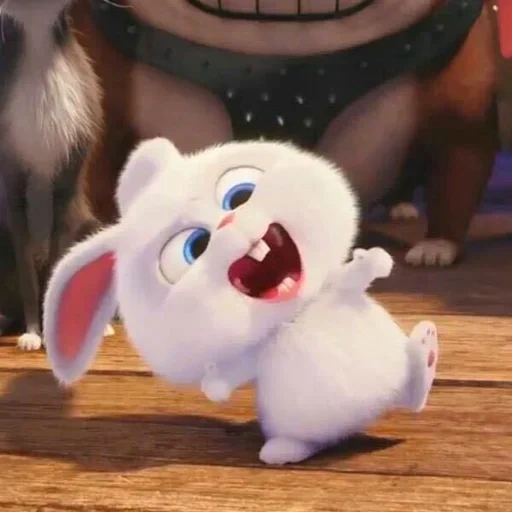 bola de neve de coelho, última vida de coelho doméstico, a vida secreta dos animais de estimação, last life of pets de ball de snow, little life of pets rabbit