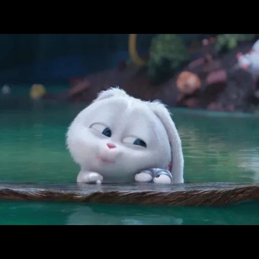 bola de neve de coelho, rabbit da vida de animais de estimação, vida secreta dos animais 2, little life of pets rabbit, última vida de animais de estimação snowball