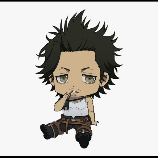 sukehiro, shinso chibi, yami sukehiro, yami black clover, yami black clover chibi