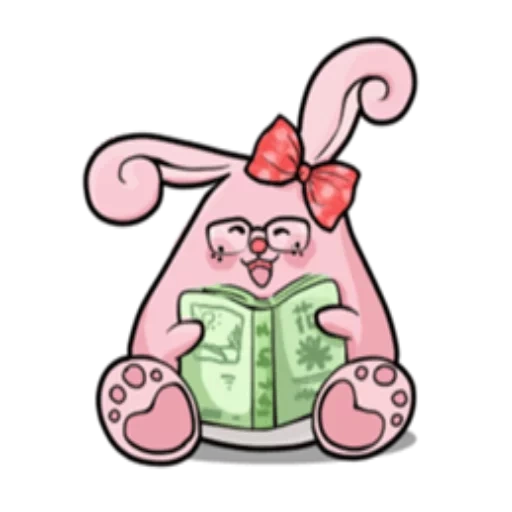 monomi, mignon lapin, beaux lapins, le lapin est rose