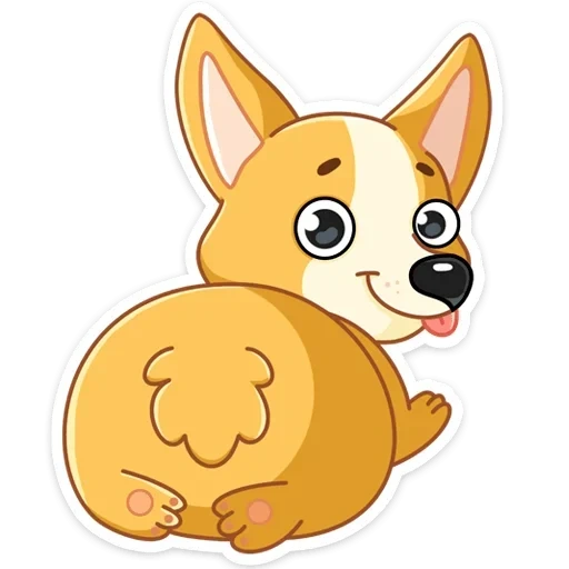 yami, koki pembroke, sketch di corgi, cartone animato di corgi, koki pembroke galles