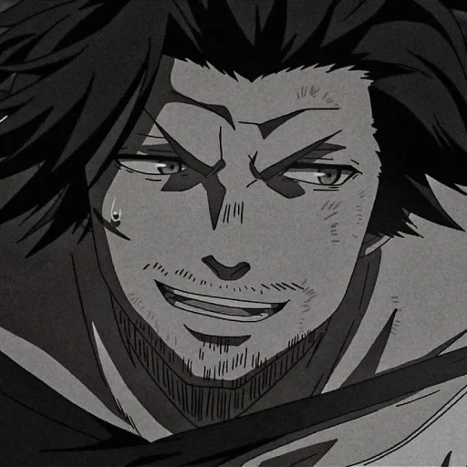 sukehiro, yami sukehiro, black clover, anime black four-leaf clover, captain armour black four-leaf clover