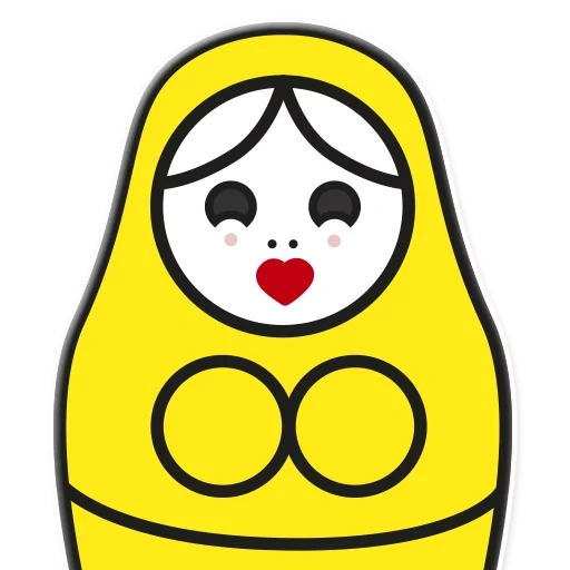 yanitakaya, nous dessinons une poupée de nidification, modèle matryoshka, pochoir de poupées de nidification, matryoshka avec un crayon