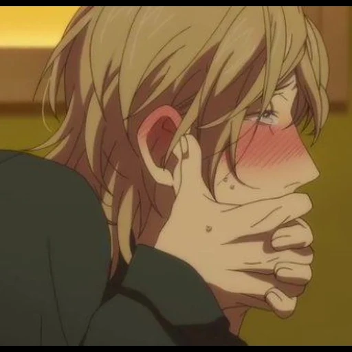 menino anime, papel de animação, beijo de anime barakamon, beijo do clube de anime yarichin