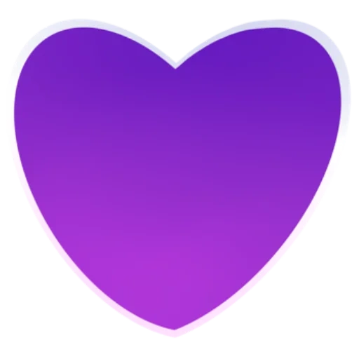 фиолетовое сердце, объемное сердце фиолетовое, сердце сиреневое, сердечки сиреневого цвета, фиолетовое сердечко