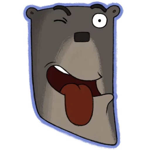 gracioso, oso, patrón de oso, oso, caricatura de oso