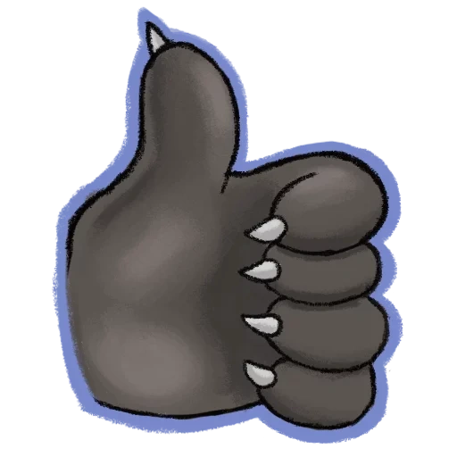 luvas, afirmativo, dedão, polegar para cima, emoji é um polegar