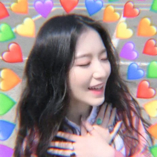 woman, young woman, loona memes, g idle memes