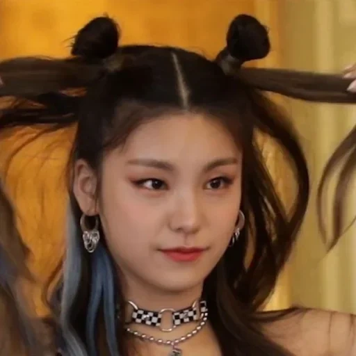 asiático, itzy yeji, huang yeji, yoji izi icy, cabelo asiático