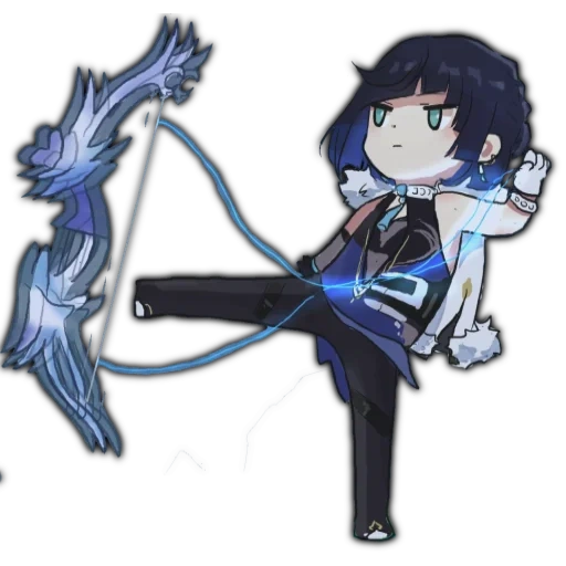 anime characters, rin okumura anime, devil survivor 2 game, anime blue exorcist, black rock shooter without a background