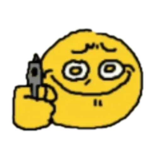 meme senyum, smileik yuhu, smiley dengan cincin dengan meme, emotikon kuning yang lucu, telepon emoji terkutuk