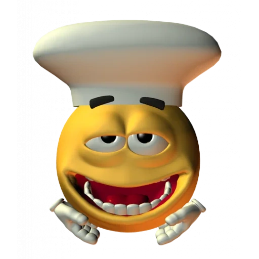 smiling face, smiley face 3d, smiling face chef, funny smiling face, funny smiling face
