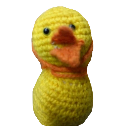 garis lintang benang, rajutan pakan, rajutan pakan, bebek amigurumi, lala fanfan amigurumi duck