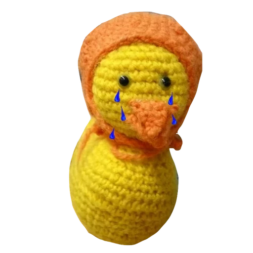 bebek amigurumi, mainan kaitan, mainan rajutan ami gurumi, lala fanfan amigurumi duck, hook mainan bebek pemula