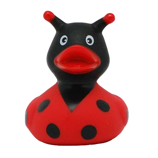 bebek ladybug, bebek ladybug, mainan kumbang kepik, iblis bebek karet, mainan kamar mandi bebek lucu bebek