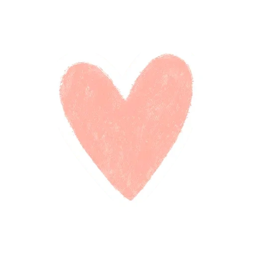 cuore, cuore adorabile, cuori in polvere, cuore rosa su fondo bianco, colore rosa a forma di cuore
