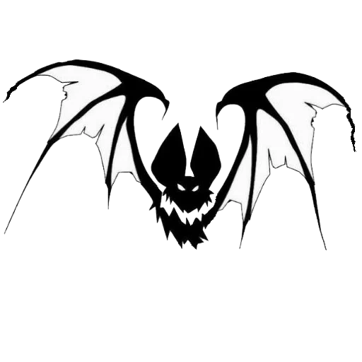 sketch bat, sketch tattoo bat, bat tattoo, tattoo bat simplicity, sketch silhouette of tattoo bat