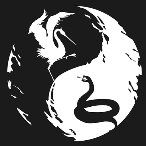 yin und yang dragon, der drache logo, der drache und die schlange, yin und yang viper, yin und yang der drachenviper