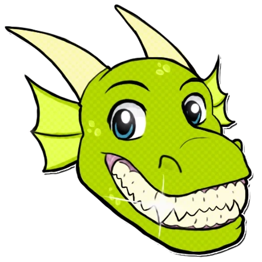 le dragon, l'embouchure d'un vecteur de crocodile, dragon vectoriel vert, alligator montgomery fnap, profil de crocodile bouche ouverte