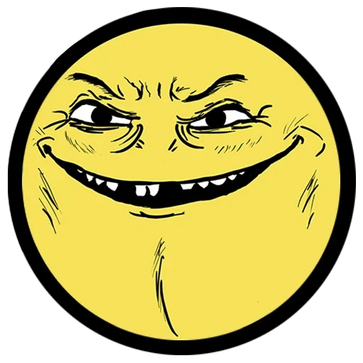 joba, a sarcastic smile, kolobok smiling face meme