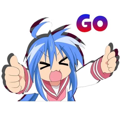 lucky star, seperti anime, karakter anime, anime meme kerja bagus, anime nya kawai desu