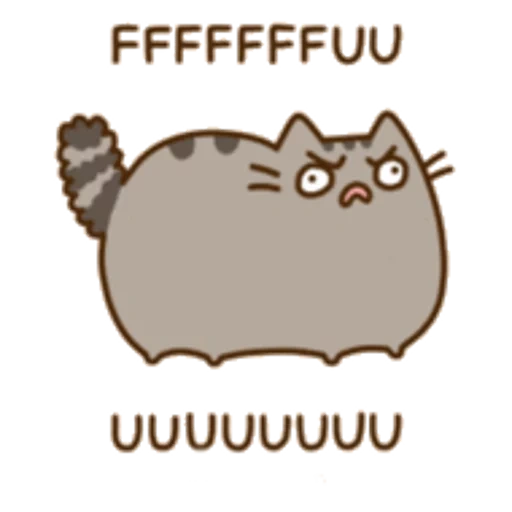 cat pushin, pusheen cat, pusheen is angry, pusheen the cat, pusheen transparent background