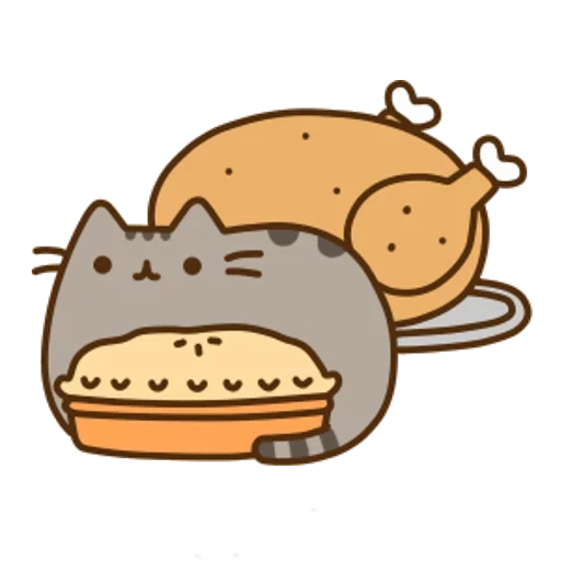 tekan kedalam, pushin kucing, pusheen cat, watsap pushin kat, pushin kat burger