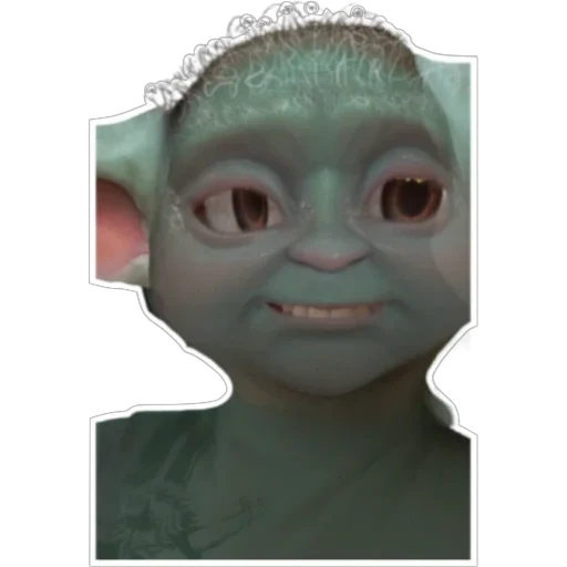 cara, un juguete, humano, niño yoda, bebé yoda