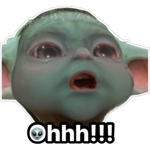 viso, scherzo, umano, ragazzo yoda, baby yoda