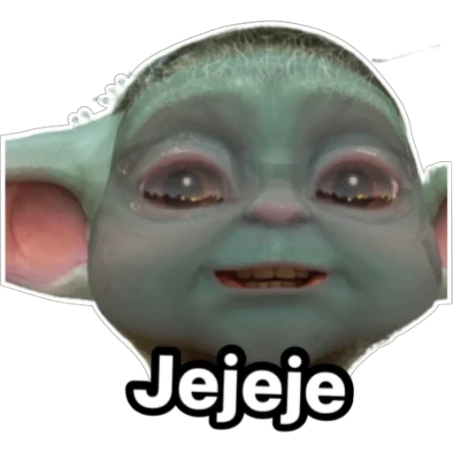 the face, the people, kinder, yoda jr, the baby yoda