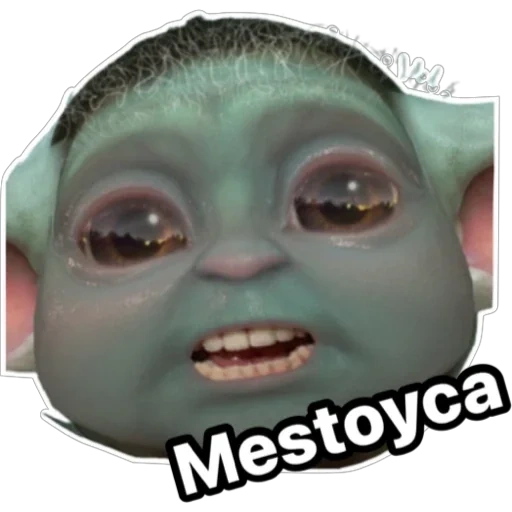 rosto, pessoas, criança, yoda, baby yoda