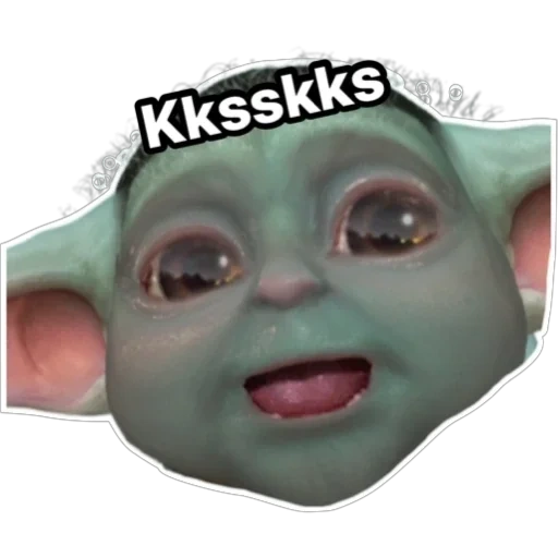 the face, the people, kinder, yoda jr, the baby yoda