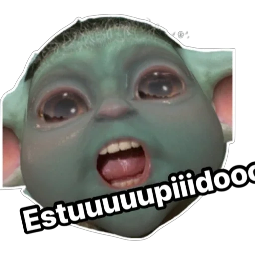 rosto, pessoas, criança, yoda, baby yoda