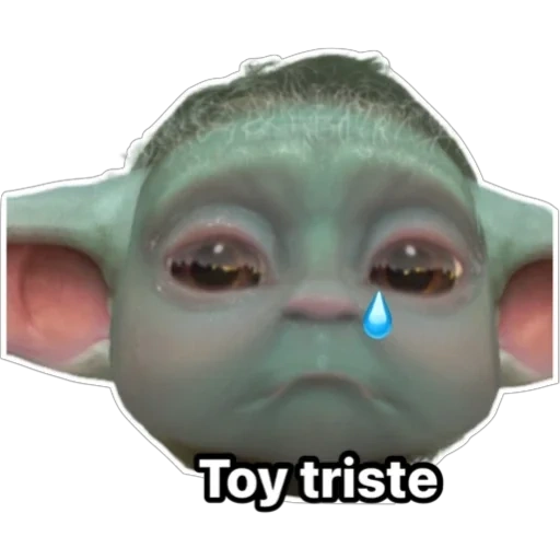 cara, bebé yoda, niño yoda, bebé yoda, el yodo es pequeño