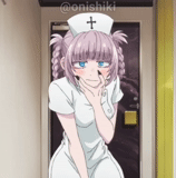 anime, anime girl, anime d'infirmière, personnages d'anime, anime de l'infirmière kashima
