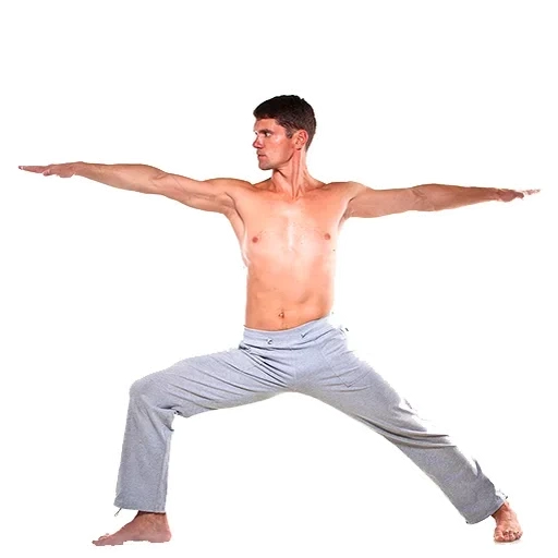 yoga, estilo de yoga, yoga masculino, yoga masculino, postura de yoga guerreiro