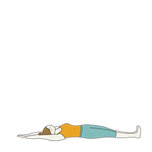 chat, yoga de sommeil, joga pose, pose de chiot de yoga par derrière, rouleau sous le cou l35d9 usm-010