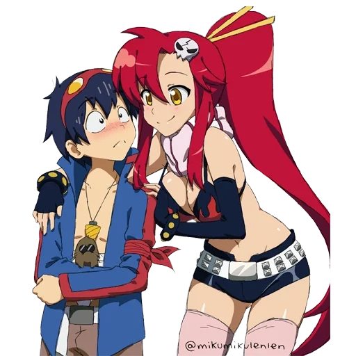 gullen-lagan, yuki gurren lagann, gullen lagan yoko, gurren lagann yoko, simon gullen lagan