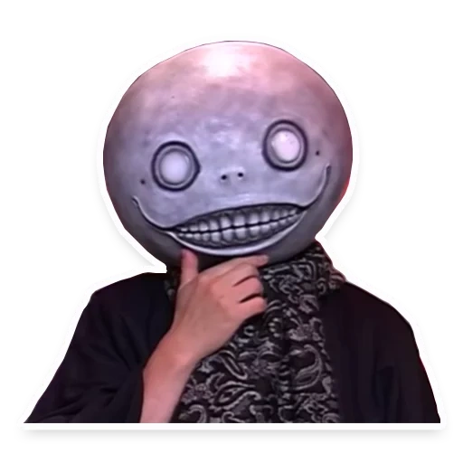 yoko taro, yoko taro, maschera di emile, maschera di yoko taro, statuetta di yoko taro