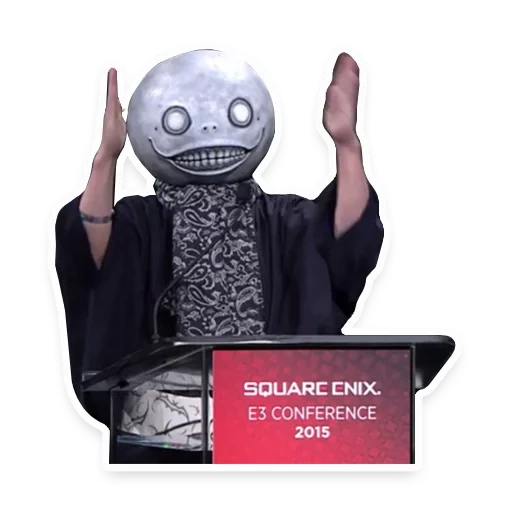 gente, taro de cola horizontal, yoko taro, yoko taro 2b, pequeña estatua de yoko taro