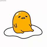 gudetama, bourdonnement, œuf de hudetama, gudatama jaune, jaune de buzza