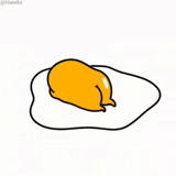 bourdonnement, jaune de buzza, egg paresseux bourdonnant, le triste œuf du bourdonnement, le jaune paresseux de hudetama