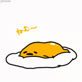 gudetama, buzzing, yolk of buzza, buzzing lazy egg, the lazy yolk of hudetama