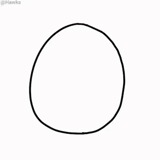 huevo, patrón de huevo, perfil en forma de huevo, patrón de huevo oval, patrón de huevo cortado