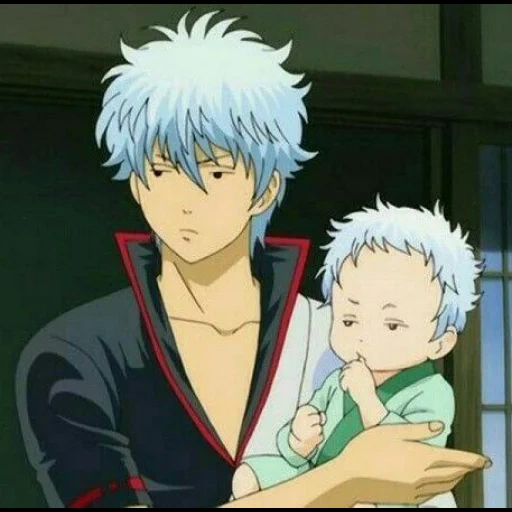 anime gintama, gintama kurosaki, sakata gintoki child, gintama gintoki baby, anime gintama gintoki evil